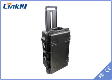 戦術的なCOFDMのスーツケースの電池及び表示AES256 H.264 DC 12Vのビデオ受信機4チャネルIP65